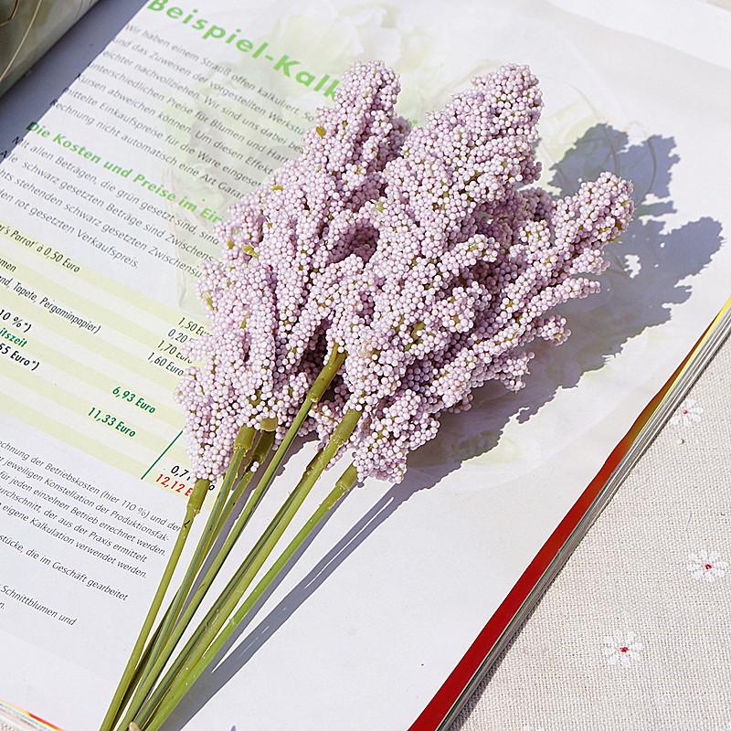 Artificial Plants PE Lavender Vases for Home Decoration Wedding Decorative Fake Flowers Bridal Accessories Clearance Stage Props