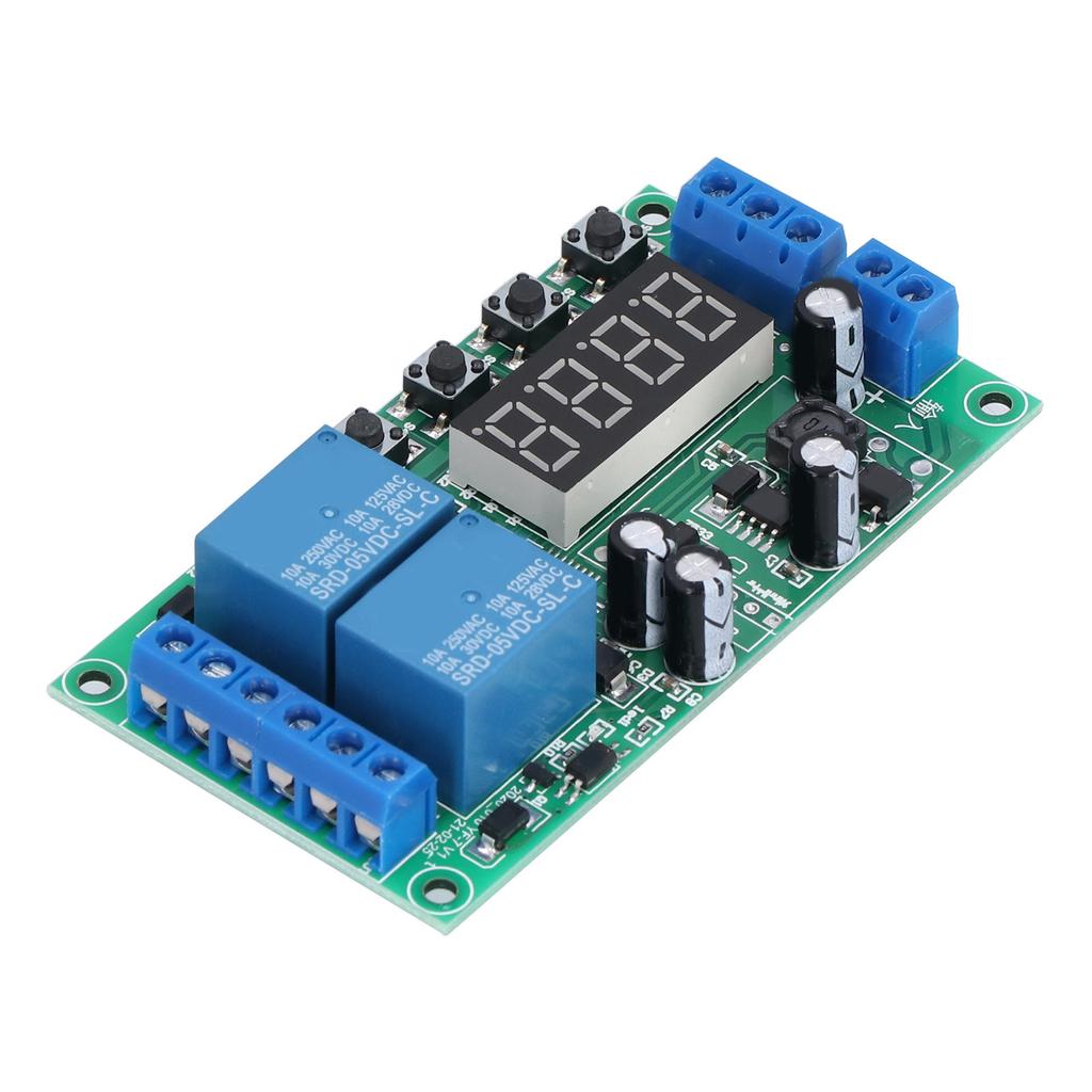 Verzögerungsrelaismodul 2 Kanal Impulstrigger Strom Aus Zyklus Timer Schaltschaltung YF‑7 7‑30VDC