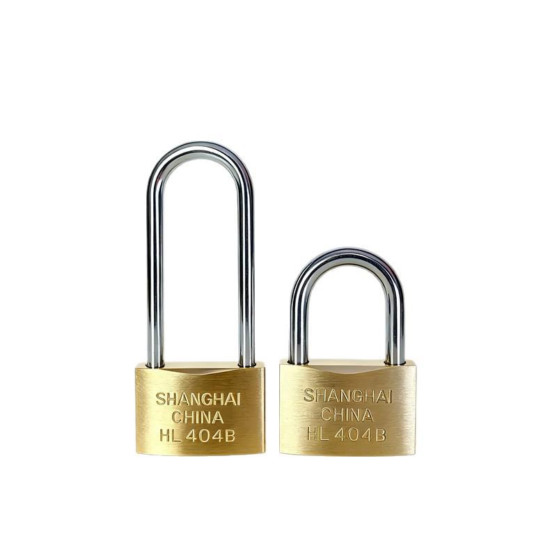 Medium-Thick Brass Padlock for Cabinets and Dormitories - Long/Short Shackle Options