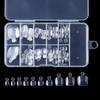 Transparent Full Cover Toenail Tips, Natural Color, 100 Pieces