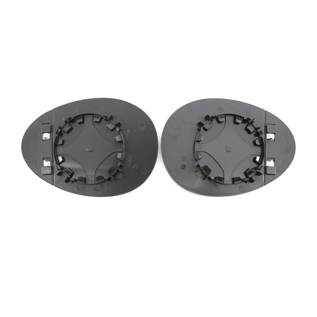 Rearview Mirror Glass with Clip Replacement for BMW Mini R55 R56 R57 2007 To 2014 2pcs Heated Left