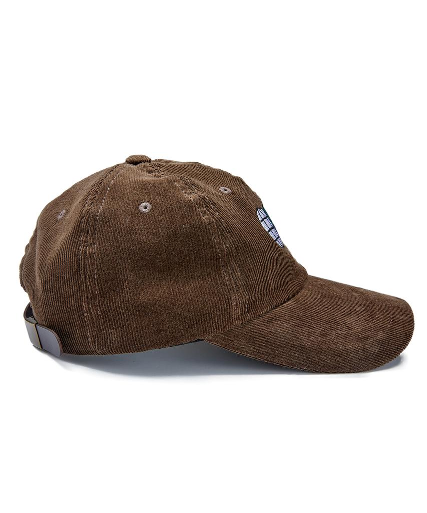 Midieomseu Corduroy Earth Ball Cap - Brown