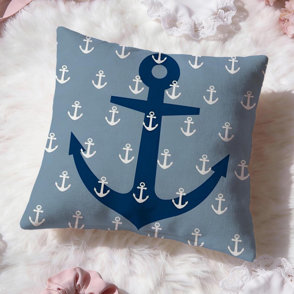 Popular OOcean Sailorer Cushion Cover Soft Washable Pillow Case Multi-Scene for Couch Bed Travel Office Use