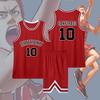 Slam Dunk Classic Jersey Set: Hanamichi Sakuragi #10 & Kaede Rukawa #11 - Customizable Basketball Uniform