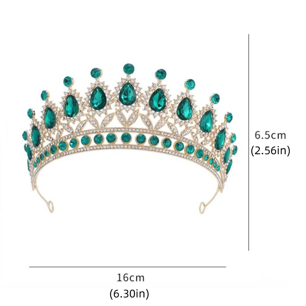 Luxury Crystal Bridal Crowns Cake Decorations Queen Princess Tiara Wedding Crown  Birthday Party
