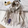 Unisex Cashmere Scarf Winter Warm British Plaid Long Men Women Gift