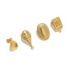 10pcs Gold Color Stainless Steel Classical Stud Posts for DIY Earrings Pendants Jewelry Making Dangle Charms Craft Components