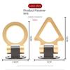 Universal ABS Car Trailer Ring Sticker Decoration Auto Rear Front Car Simulation Tow Hook Kit Racing Vehicle Towing Hook