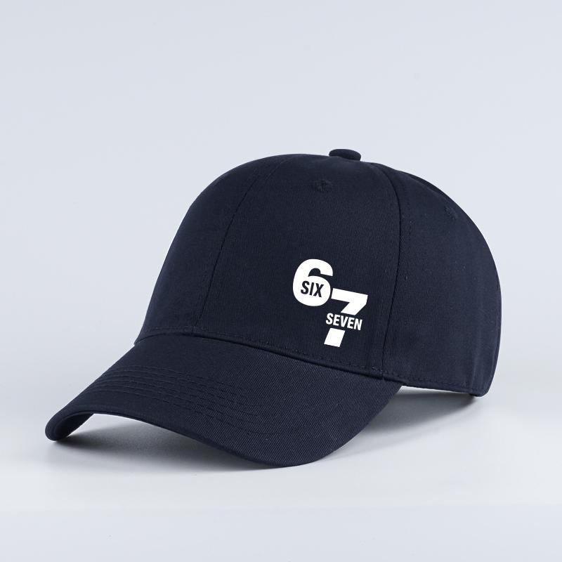 

Number 67 Six Seven Print Baseball Cap Unisex WoUnisex Vintage Washed Cotton Adjustable Dad Hat Sport Sun Hat