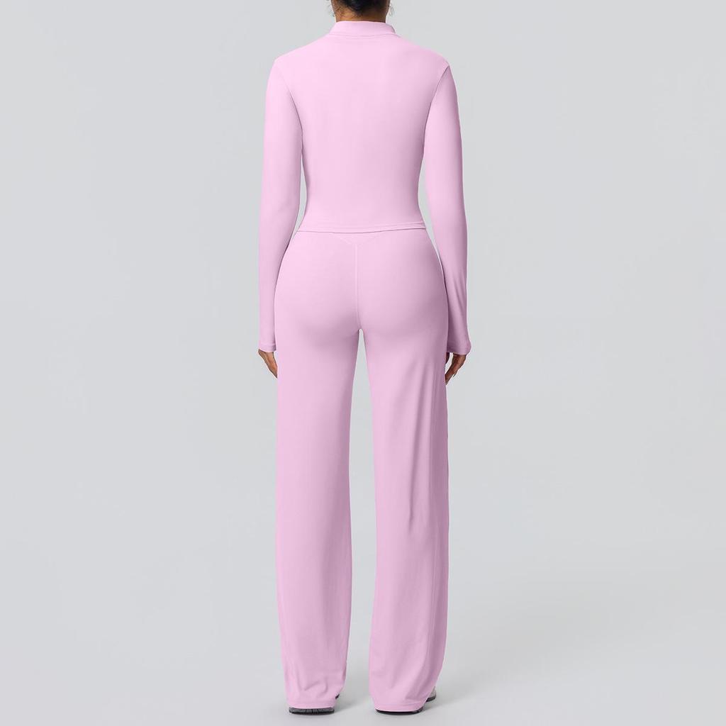 High-Waist Fitness Jacket & Butt-Lifting Yoga Pants Set
