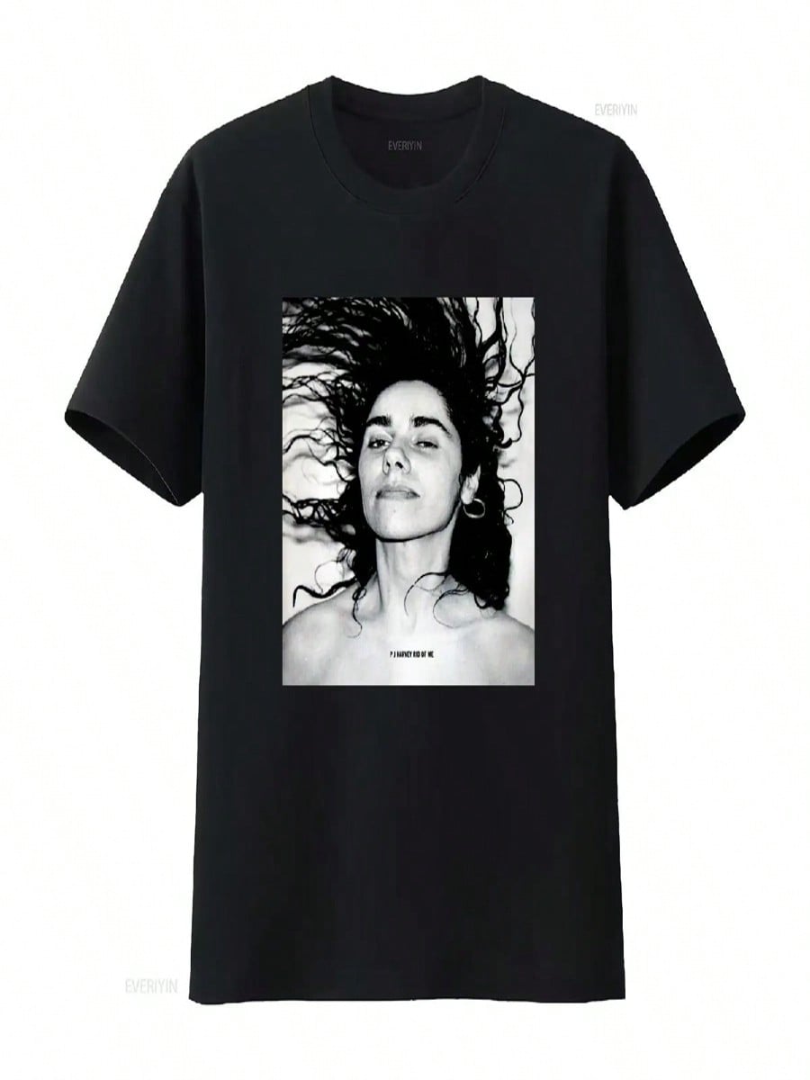 PJ Harvey Indie Alternative Rock T Shirt Vintage Washed Comfortable Unisex Slightly Homme Soft Stylish Casual Designer Clothes S разноцветный