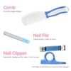 Baby Healthcare and Grooming Kit 6 PCS Hair Brush Comb Nail File Clipper Scissors Newborn Infant Shower Care Nursery Set