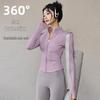 Women's Slim Fit Zipper Jacket for Pilates, Yoga & Running