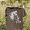 Dog Skeleton Comfort Colors Shirt, Vintage Halloween Poodle Ghost Tee, Spooky Gothic Dog T-Shirt