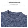 Luotsi Men's Thick Double-Layer Wool Crew Neck Sweater