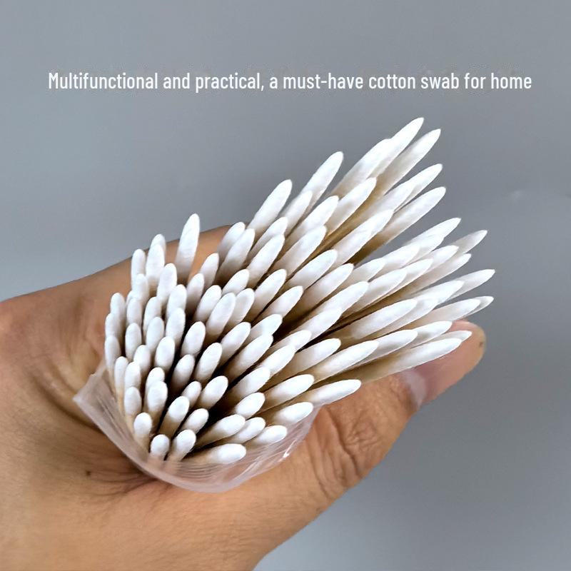 7cm Double-Headed Pointed Cotton Swabs for Eyebrow Tattoo, Lip Bleaching, Cosmetic Use, and More