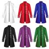 Medieval Renaissance Men Steampunk Jacket Gothic Retro Uniform Windbreaker Coat