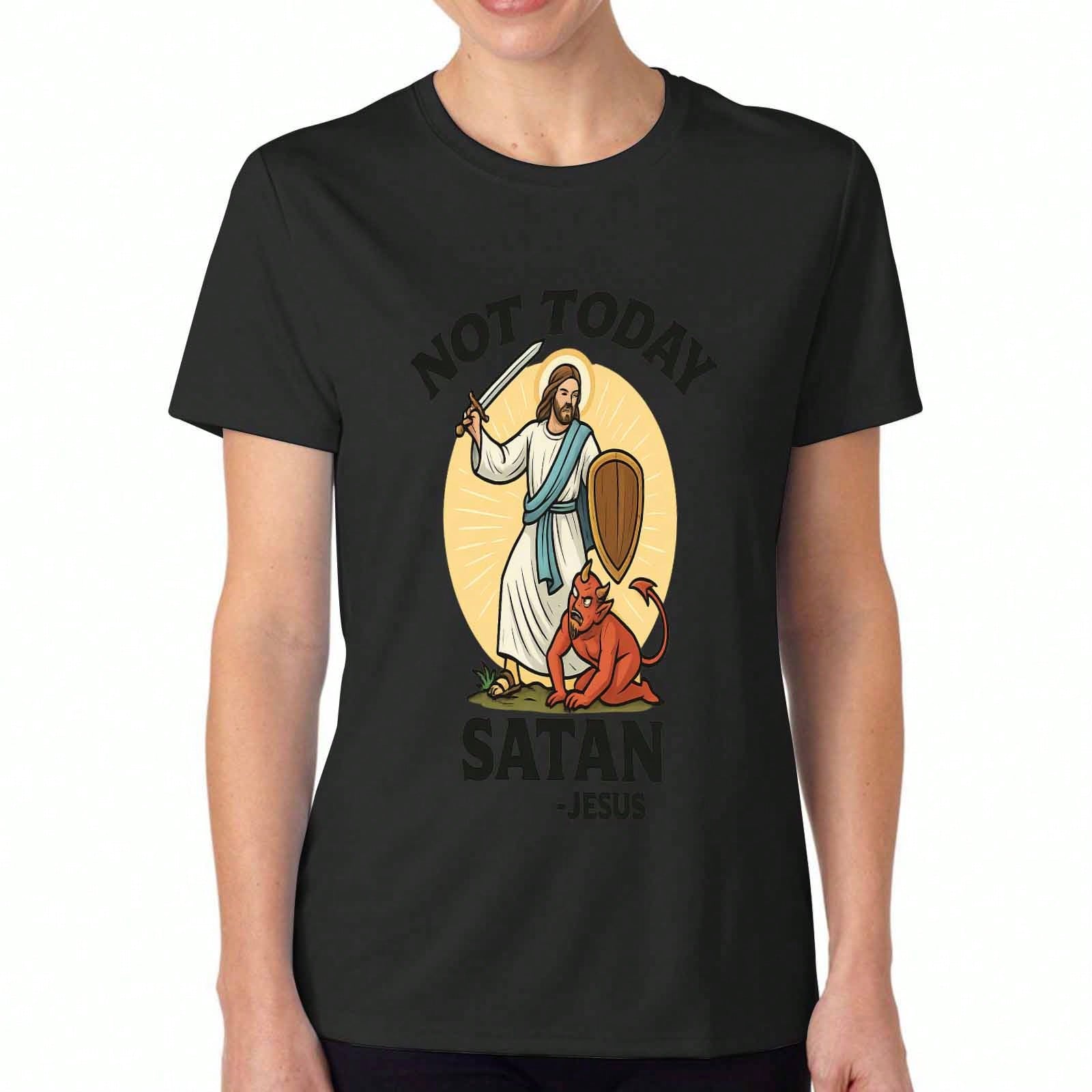 Jesus Christ Victorious Ladies Cotton T Shirt, Premium Cotton Quality Print, Durable, Casual And Fashionable. Express Your Faith With This Classic Des S разноцветный