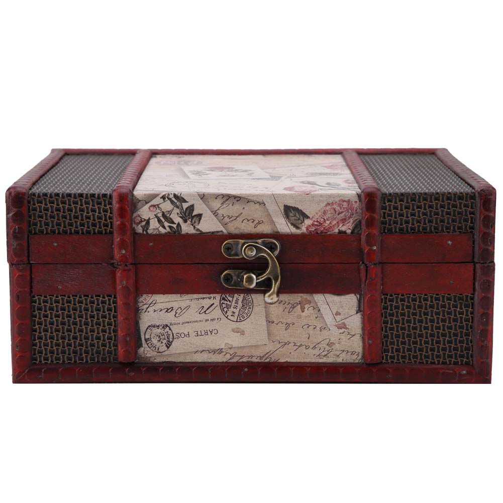 Vintage Wooden Jewelry Storage Box   Wooden Decorative Book Box(Grape)
