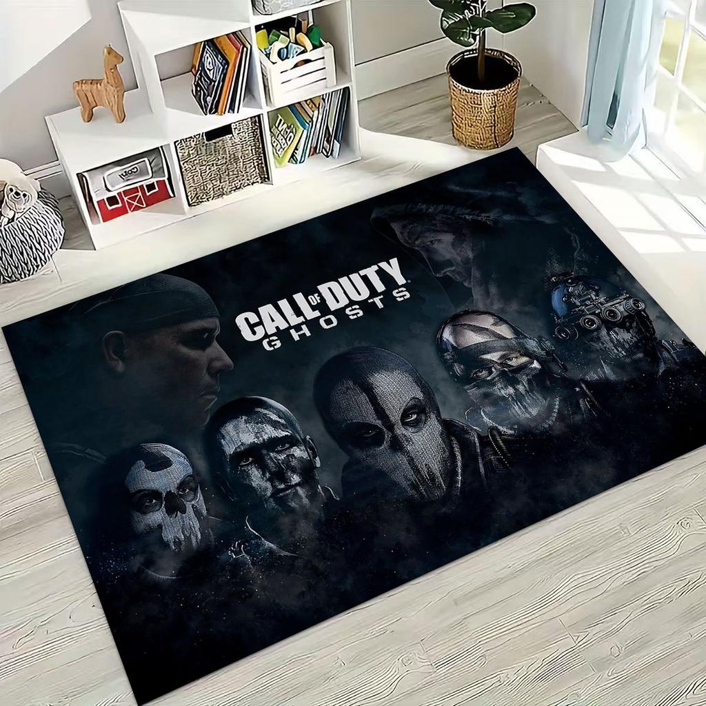 Classic Game Call of Duty Ghost Simon Cartoon Art  Rug for Bedroom Living Room Sofa Home Doormat Decor,Kids Non-slip Floor Mat