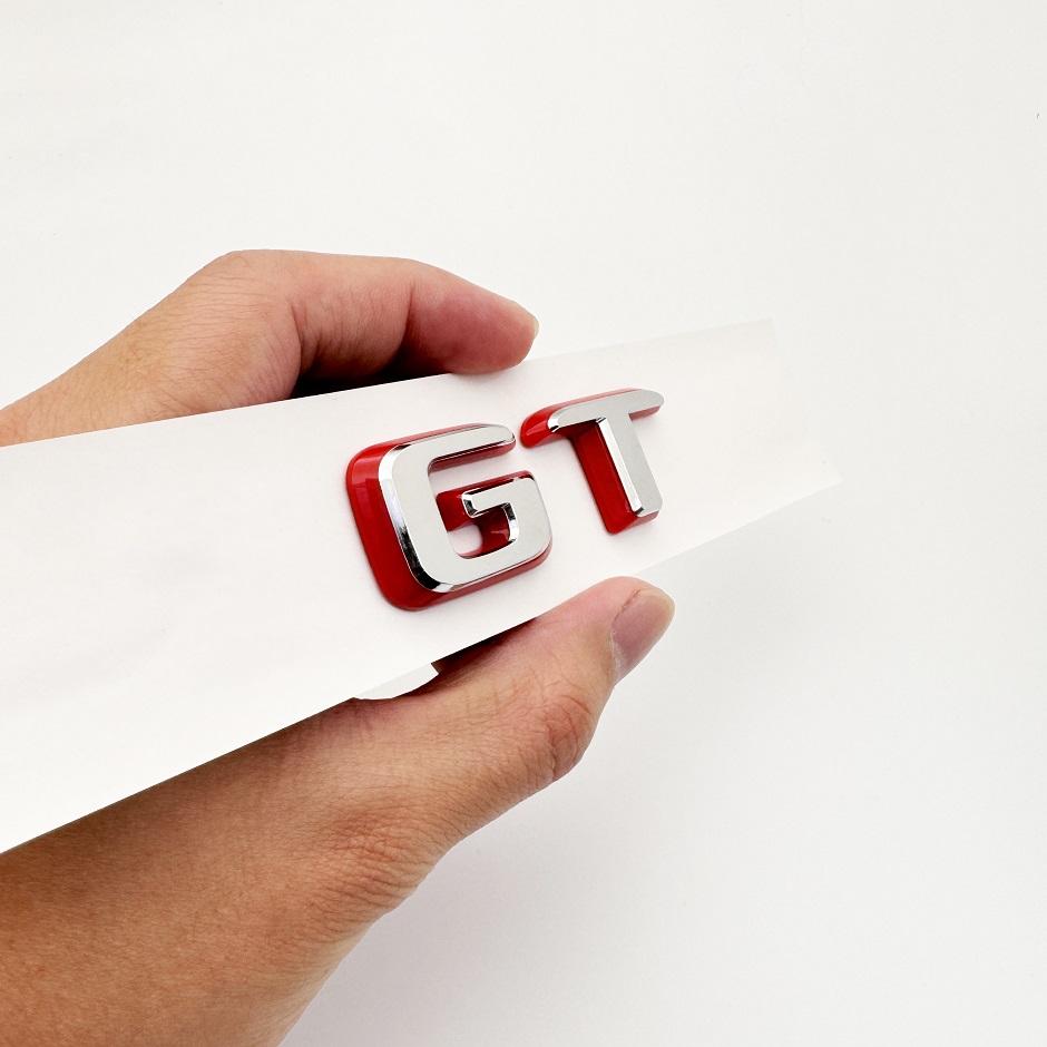 ABS 3D Chrome Silver Black Red Red Emblem Sticker Logo For C190 Series GT GTS GTC GTR Car Rear Trunk Badge Decal Accessories