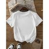 Women'S Popular Fashion Pure Short Sleeve T-Shirt with 'HAKUNA MATATA' Swahili Print, Spring Summer Style, 1pc Elegant Party Pure Short Sleeve T-Shirt