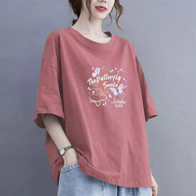 2025 Summer New Short-sleeved Women's Cotton Casual Breathable T-shirt