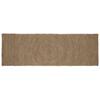 Area Rugs Grey 60 X 200 Cm Jute