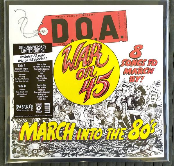 

LP Record D.O.A. - War On 45 (40th Annniversary Editio SDR0134 SUDDEN DEATH 2023 Europe Rock