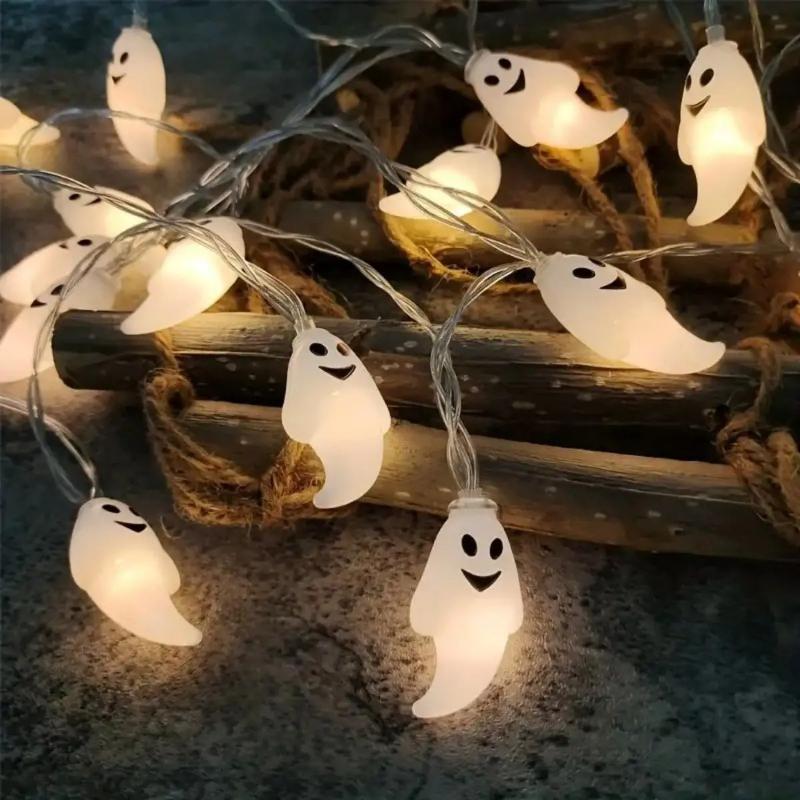 2M 10LED Halloween Ghost Decoration String Light, Suitable for Home, Vacation, Party and Holiday Decoration, Etc