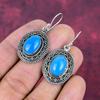 Boucles d'oreilles turquoise de la Belle au bois dormant, bijoux en argent sterling massif 925 avec pierres précieuses, boucles d'oreilles faites à la main, pour Thanksgiving