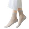 Women's Spring/Summer Anti-Snagging Short Stockings – Durable, Non-Slip, Thin Crystal Socks with Cotton Bottom