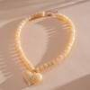 Heart Shape Clavicle Chain Acrylic Neck Ornament Fashion Women Jewelry  Party Jewelry