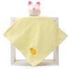 1Pc 25x25cm Small Kindergarten Cartoon Fruit Embroidered Cotton Soft Absorbent Children Kids Baby Square  Face Towel