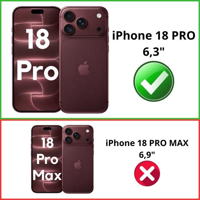 Case for iPhone 18 PRO - Transparent Silicone with Integrated Magnetic Circle Phonillico®