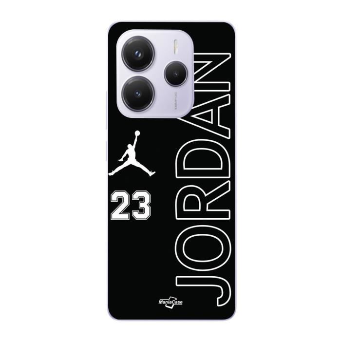 Coque - Xiaomi - Redmi Note 14 5G - Noir - Jordan 23 Logo - Souple