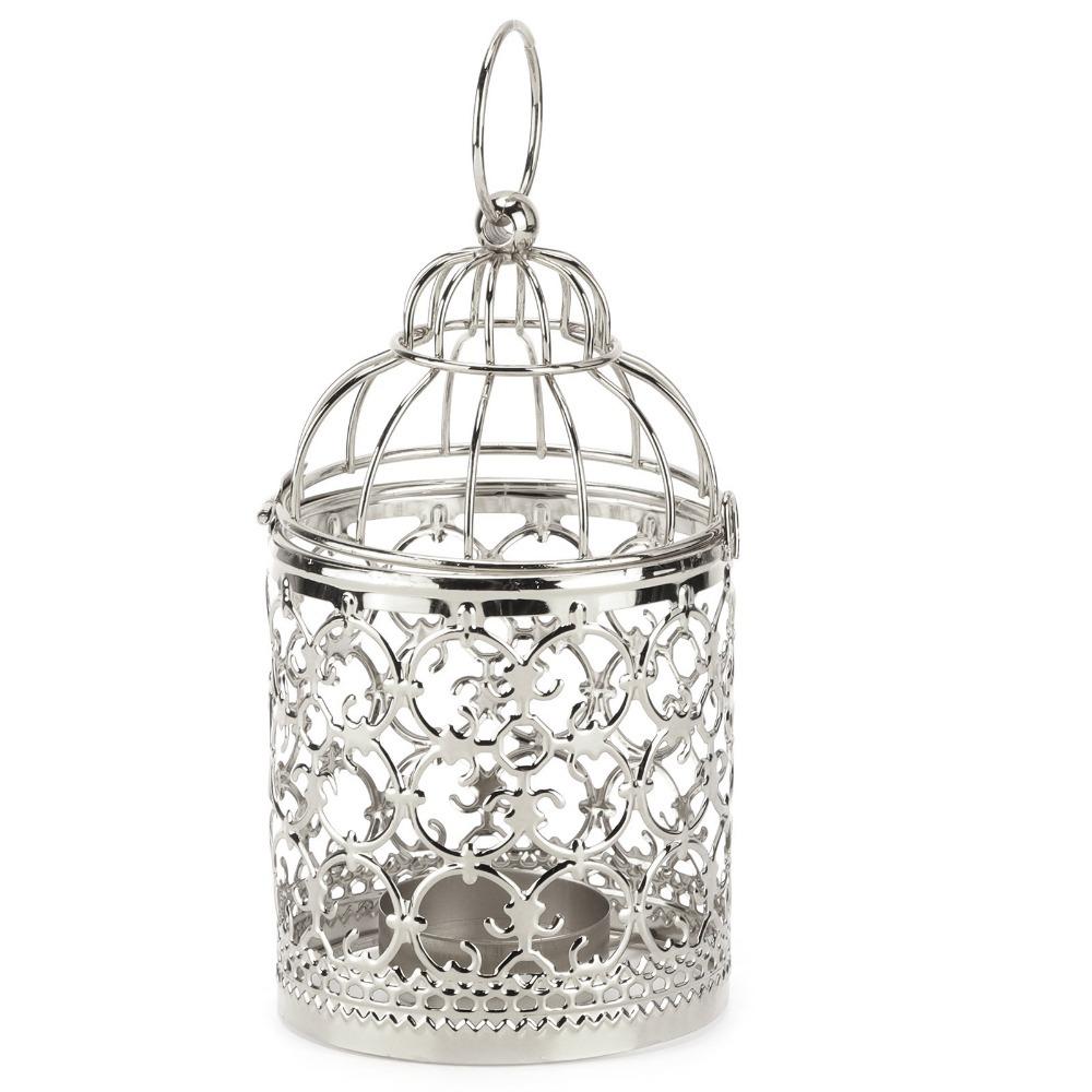 Hollow Out Birdcage Candle Holder Iron Gold Candle Centerpiece Gift For Events