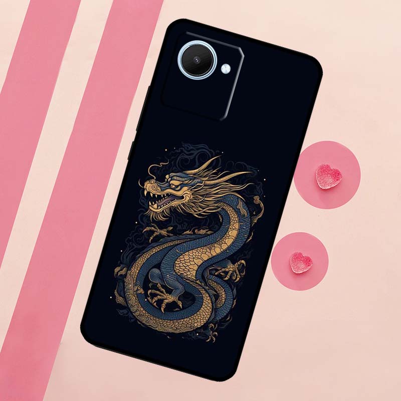 Chinese Style Crane Dragon For Realme 15 10 11 12 13 14 Pro Plus C65 C67 C75 C63 C61 C55 C51 C53 C35 GT6 GT7 Pro Case