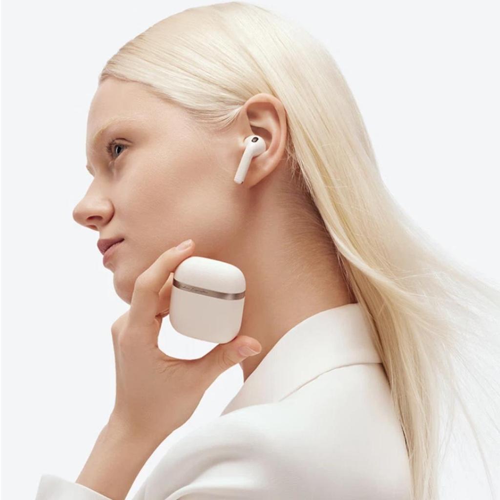 EDIFIER Wireless Bluetooth Earphones, Semi In-Ear Style, 32-Hour Long Battery Life, Bluetooth 5.4, White