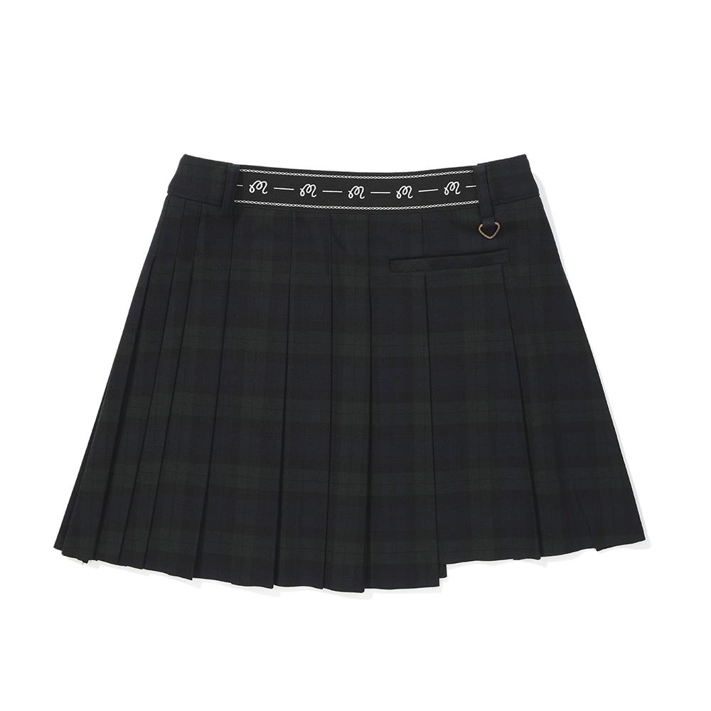MALBON GOLF Women'S Tr Asymmetrical Pleated Skirt Multi (Woman)