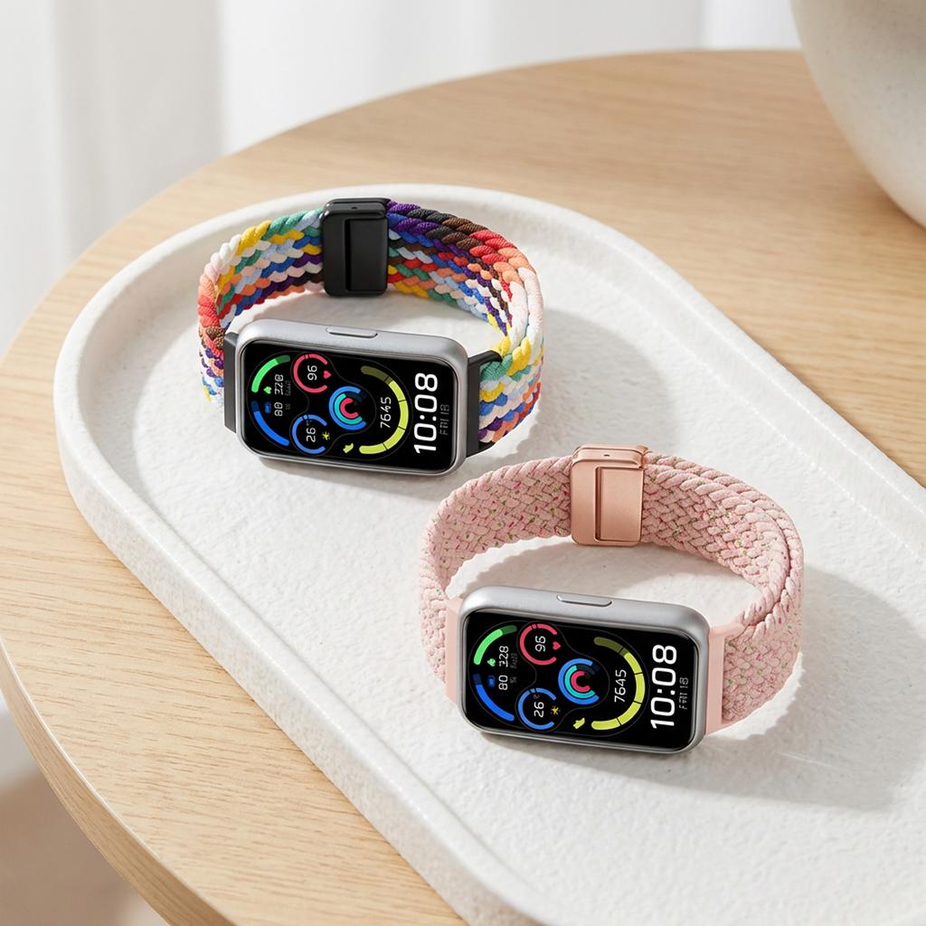 Braided Nylon Strap For Huawei Band 11/11NFC Comfortable Magnetic Buckle Adjustable Watchband For Huanwei 11Pro/11Pro NFC Belt