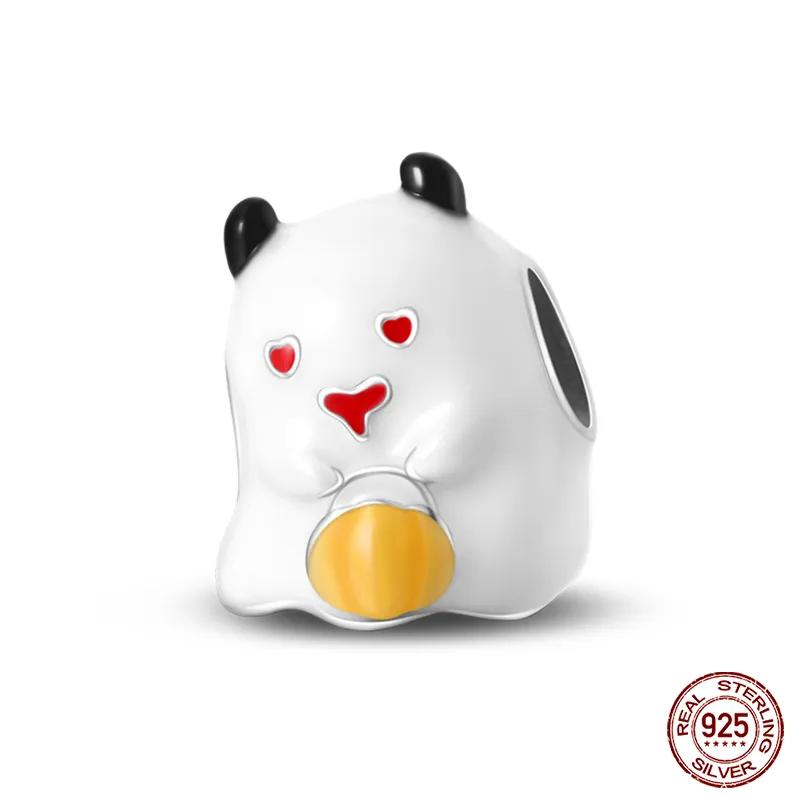 Copper Fashion Halloween Series Luminous Pumpkin Demon Skull Charms Beads Fit Original Bracelet Diy Jewelry