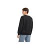 Skechers Letter Round Neck Knitted Fleece Pullover Sweatshirt Unisex sweatshirt Carbon-Black L423M173-0018