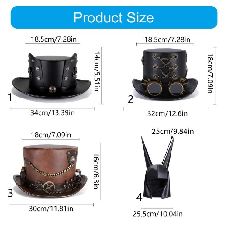 Unique Steampunk Hat for Cosplay Enthusiasts and Party Lover Perfect for Weddings and Prom Night Gathering Event
