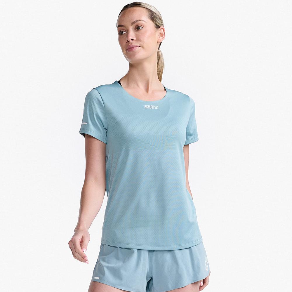 Tutaimjeuyu WomenS Light Speed Tech Short Sleeve Tee Sky BlueWr7152Acmb-Wrf