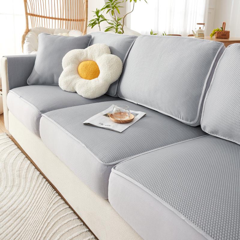 Sofa Cover Anti-Scratching Sofa Cover Summer Cool Silk Elastic Sofa