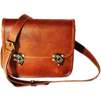 Women's Vintage Leather Satchel Crossbody Sling Casual Purse Messenger Handbag
