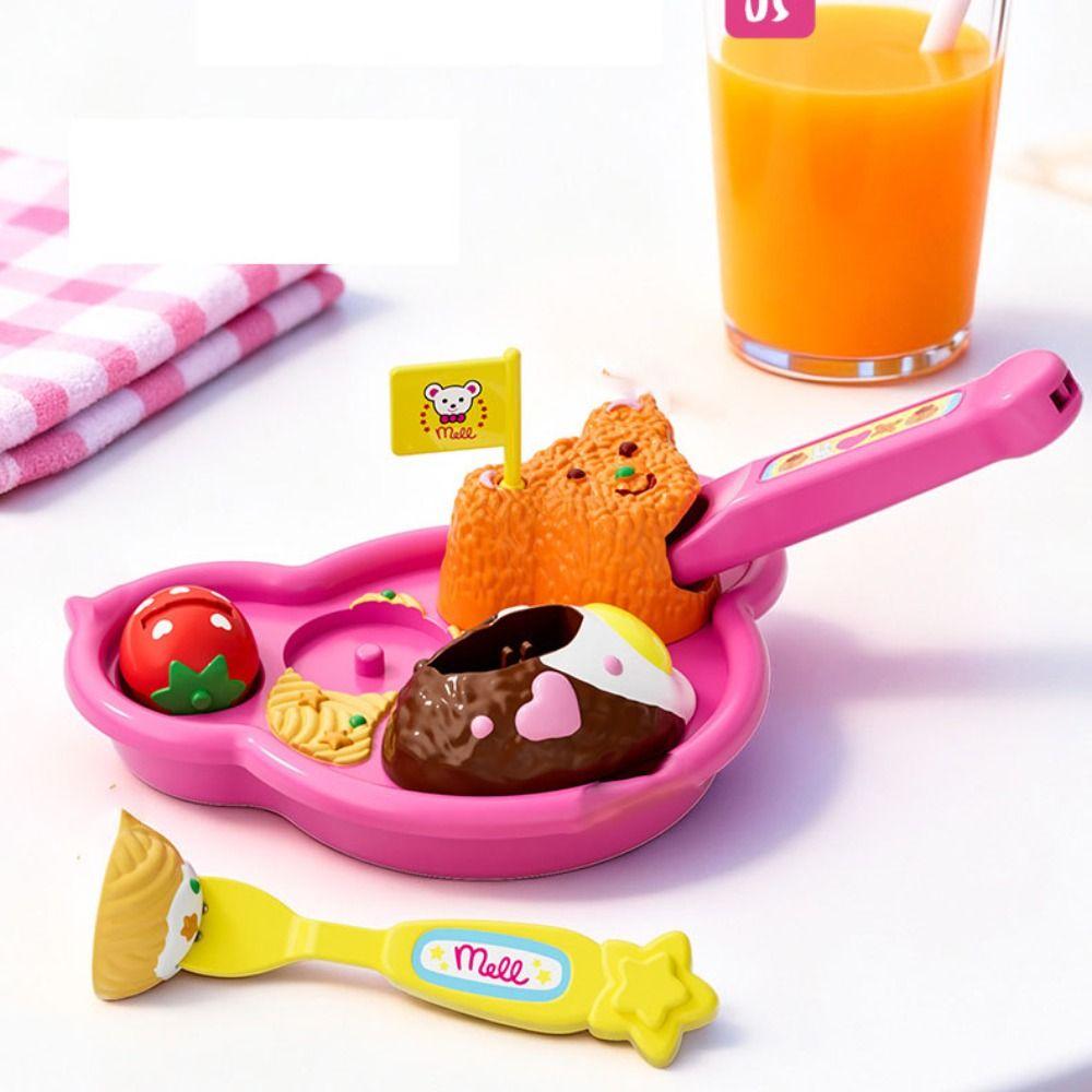 6 Stück/Set Simulationsmodell Pudding Fütterungsset Bärenform Spielhaus Spielzeug Kinderspielzeug