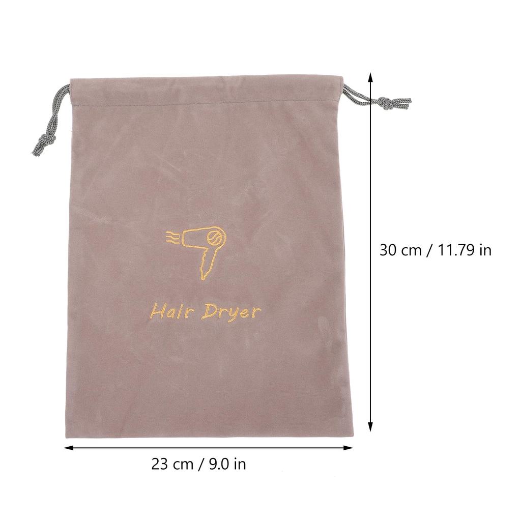 FRCOLOR Hair Dryer Portable Drawstring Fabric Travel Storage 23x9 Inches Bag, Pouch, Lightweight,
