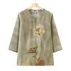 LangSha Women's Floral Summer Blouse for Elderly
